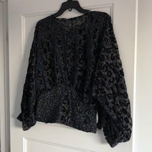 Zara blouse size medium print